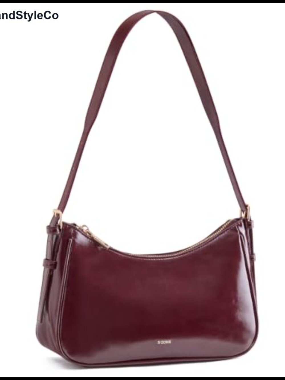 Vegan Leather Hobo Shoulder Bag w/ Adjustable Strap, Card Slots